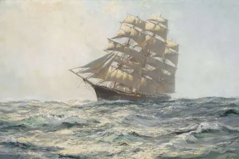 Zonovergoten mist De parel van de oceaan