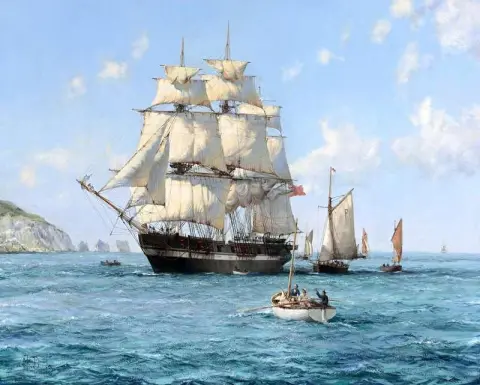 De aankomst De Thetis