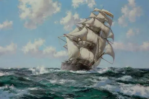 Het Flying Clipper-schip The Lightning