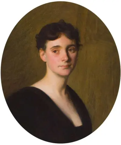 Portrett av Edith The Artist's Wife ca. 1895