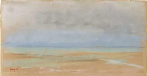 在海边，约 1869 年
