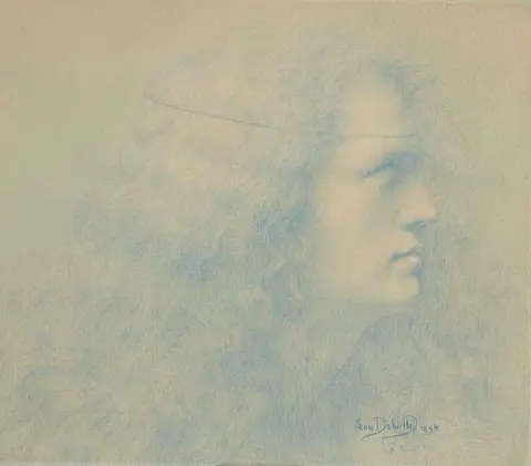 ראש אישה בפרופיל או פרסיפל 1894