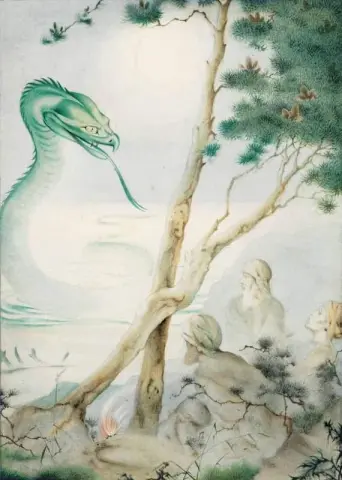 水手辛巴达第三次航行中的海蛇