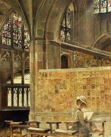 Abadía de Malvern Worcestershire 1892