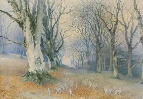 Fairies And Squirrels In A Fores
