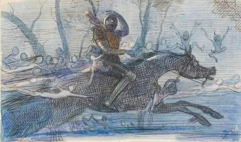 Der von Sprites verfolgte Ritter