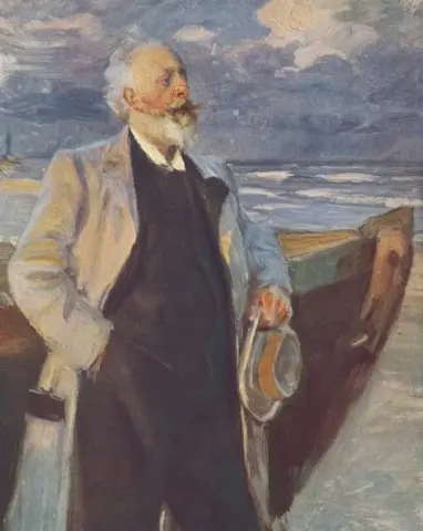 Ett skepp utanför kusten vid grov sjö 1894 1