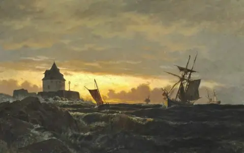 Vid ingången till kristna. Stormig afton 1873-74