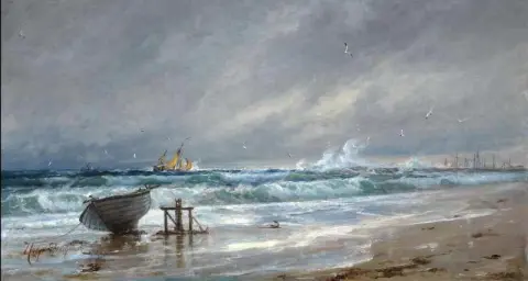 Höststorm Vid Skagen S Nderstrand
