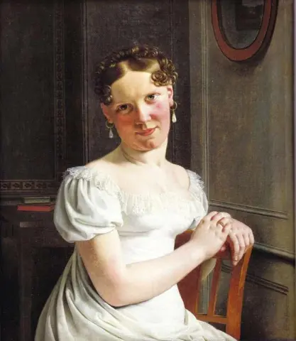 Retrato de Julie Eckersberg la segunda esposa del artista 1817