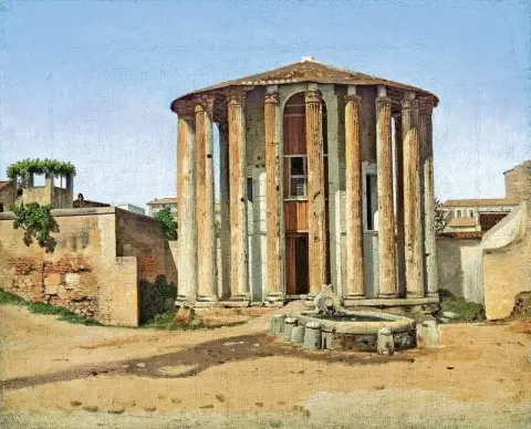 Templo de Vesta en Roma 1814-16