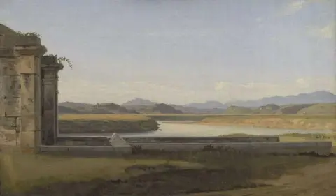 Vista desde la Fontana Acetosa Roma 1816