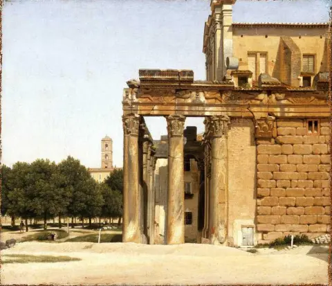 Vista de la Vía Sacra Roma 1814