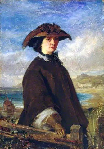 Uma caminhada na praia por volta de 1855-60
