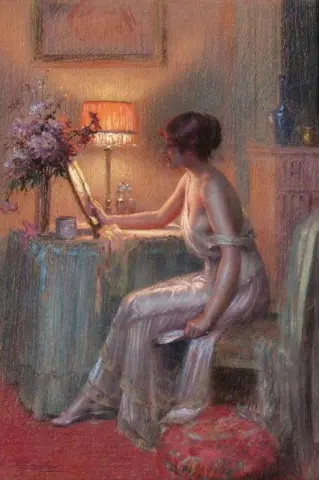 A Lady In Her Boudoir
