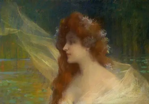 Woman with Flowery Hair