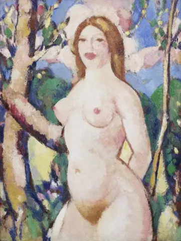عارية في المناظر الطبيعية 1915