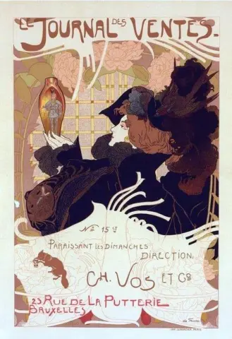 Affiche Pour Le Journal Des Ventes 1897