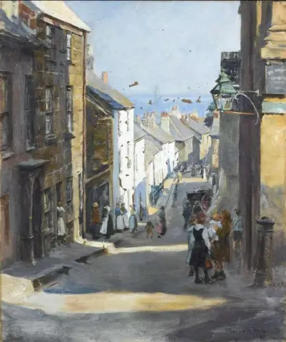 An Old Quarter of Penzance 1921