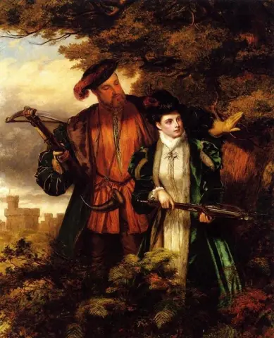 Koning Henry en Anne Boleyn Deer schieten in Windsor Forest, 1903