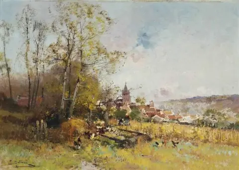 Eine Spur zu einem Dorf