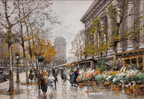 Blumenspaziergang La Madeleine, ca. 1930