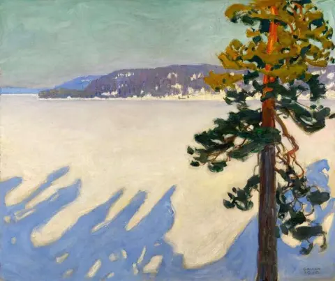 Ruovesisjön vintern 1916