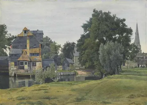 Houghton Mill Near St Ives Huntingdonshire 1889