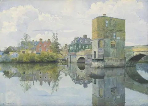 The Bridge At St Ives Huntingdonshire 1903
