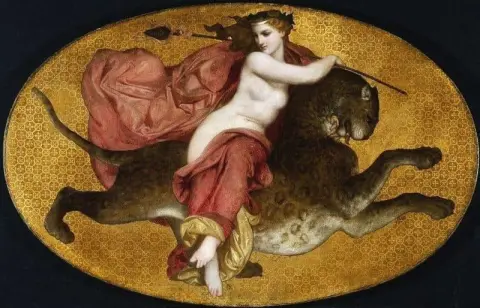 Bacchante pantterissa 1855