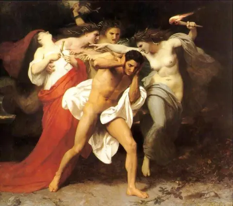 Orestes achtervolgd door de Furiën, ca. 1862