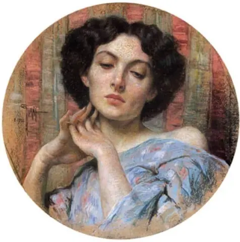 Rosto de uma mulher
