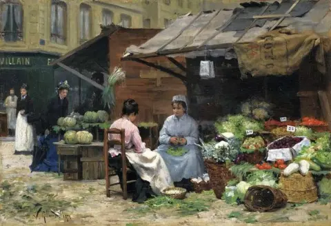 1878 年游行的年轻妇女