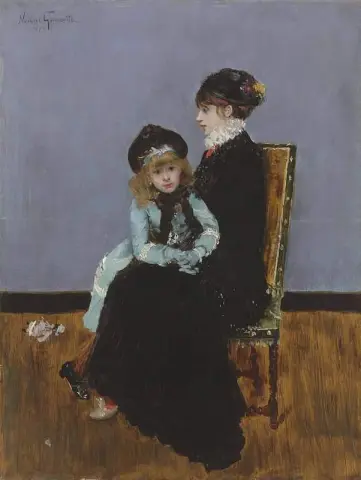 الأم والابنة 1879
