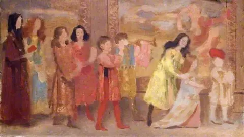 Tegneseriestudie for Pageant Of Childhood ca. 1899