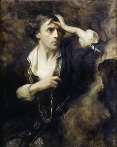Sir John Martin-harvey 1863 1944 As Hamlet 1916