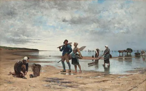 French Beach Scene