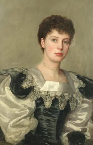 Ritratto della signora Charles Haigh-legno