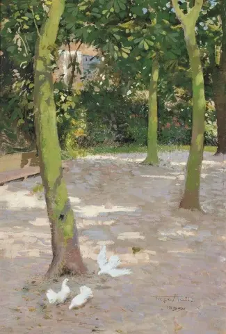 Ein Garten in Edam 1899