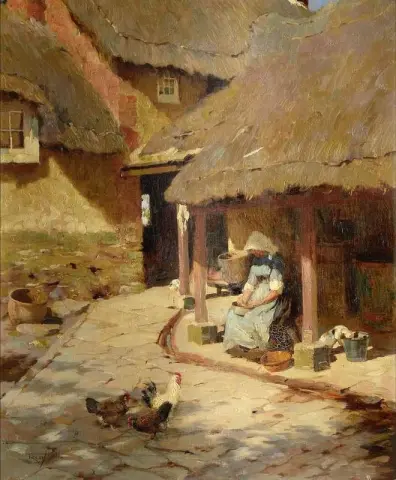 Figur von einem Cottage