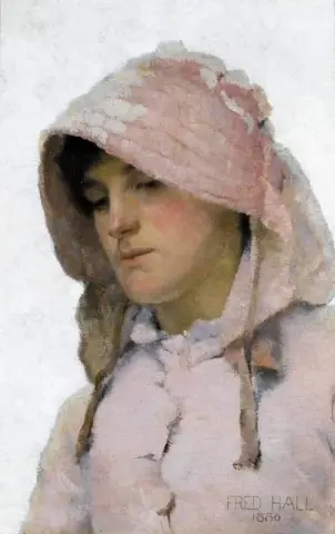 Kopfstudie eines jungen Mädchens 1886
