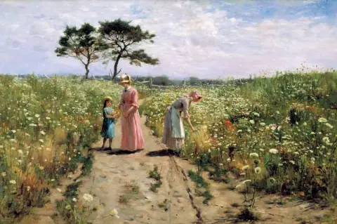 יום קיץ קטיף פרחים 1882