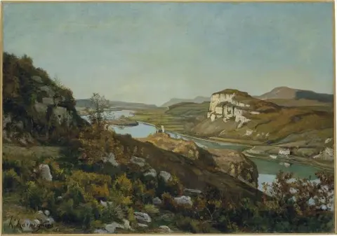 默兹河边 1852