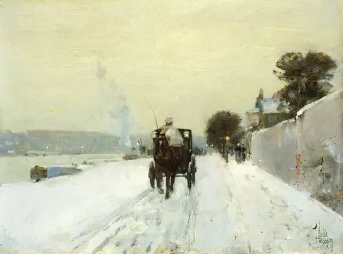 A lo largo del Sena, invierno de 1887