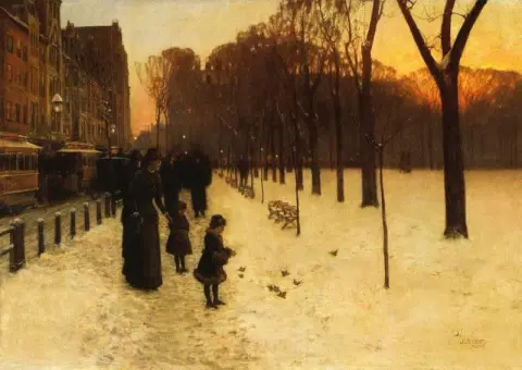 Boston Common en el crepúsculo 1885-86