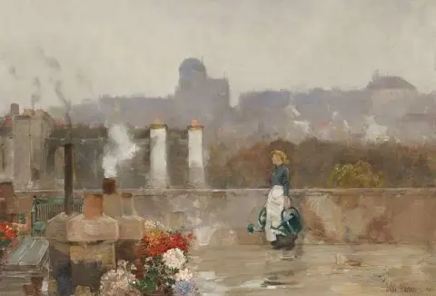 Jardín en la azotea París 1888