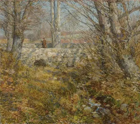 El puente de piedra Old Lyme 1904