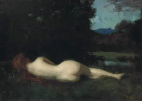 Лежащая нимфа. Большая копия 1896 г.