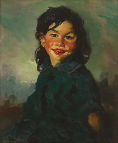 Niña gitana riendo 1913