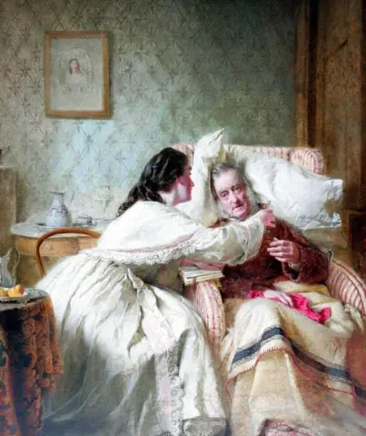 Far Og Datter Ca.1862
